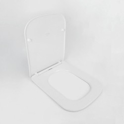 ETOOS 04199108 KEONA Tapa WC Compatible Envolvente Extraíble Caída Amortiguada Blanco