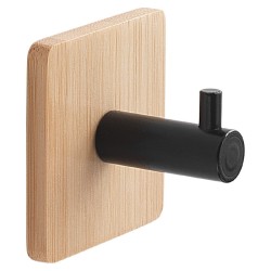 GEDY 12264100100 JUNCOS Percha Natural-Negro Mate