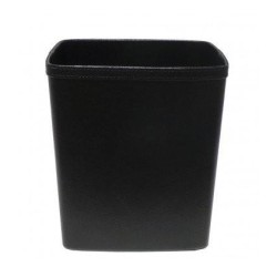 ANDREA HOUSE PA12224 Papelera Negra Efecto Piel
