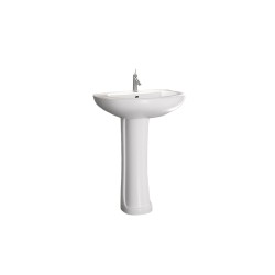 AQUORE 20340 BOLONIA Lavabo Con Pedestal Blanco
