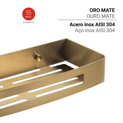 GEDY 24178800000 NERVA Esponjera Oro Mate