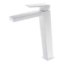 IMEX BDAR025-3BL ART Grifo de Lavabo Alto Blanco Mate