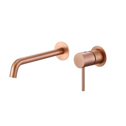 IMEX GLM039/ORC MONZA Grifo Monomando Lavabo Empotrado Oro Rosa Cepillado