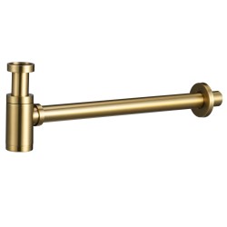 IMEX SCL002/OC Sifón Redondo Color Oro Cepillado