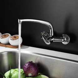 LLAVISAN L163094 Grifo Monomando Fregadero Pared 15cm