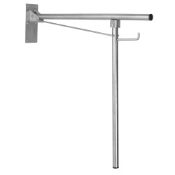 MEDICLINICS BGA0820CS Barra Abatible con apoyo Inox Mate