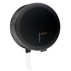 MEDICLINICS PR2783B Portarrollos Negro Papel Higiénico Circular Diámetro 230 mm