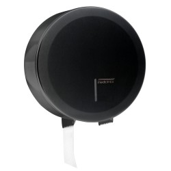 MEDICLINICS PR2787B Portarrollos Negro Papel Higiénico Circular Diámetro 275 mm