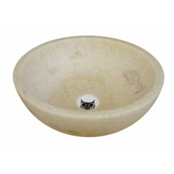 MOSAVIT ONIX Lavabo Sobre Encimera De Piedra Beige