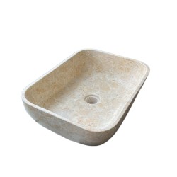 MOSAVIT RINCA Lavabo Sobre Encimera De Piedra Beige