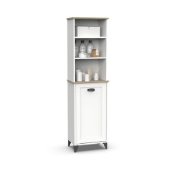 MUEBLES PITARCH Columna Toscana Blanco/Roble Cambrian