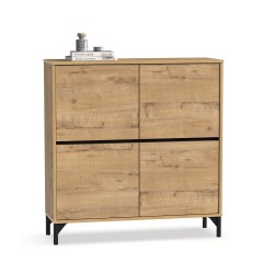 MUEBLES PITARCH Recibidor-zapatero Tokio Roble Gold