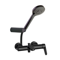 RAMONSOLER 360501 BTNM ALEXIA Monomando Para Bañera Con Equipo Negro Mate