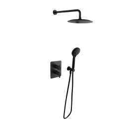 RAMON SOLER 948712RP240NM BLAUTHERM Conjunto Termostático Empotrado 2 Vías Color Negro Mate