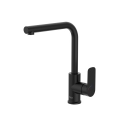 ROCA A5A836ENB0 CALA Grifo Monomando Fregadero Cocina Caño Giratorio Negro Mate