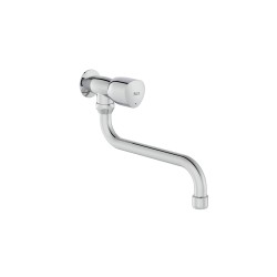 ROCA A5A878EC00 BRAVA Grifo Mural Para Fregadero Con Caño Inferior Giratorio Cromo