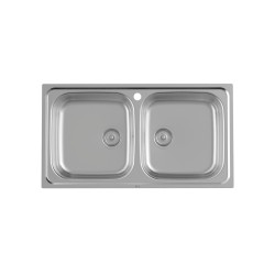 ROCA A872901A01 VICTORIA Fregadero 2 Cubetas 90 cm Acero Inoxidable