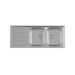 ROCA A874121A01 VICTORIA Fregadero 2 Cubetas Escurridor Izquierda Acero Inoxidable