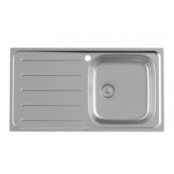 ROCA A874801A01 VICTORIA Fregadero 1 Cubeta Escurridor Izquierda 80 cm Acero Inoxidable