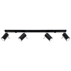 SOLLUX SL.0332 Plafón RING 4L Negro