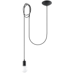 SOLLUX SL.0369 Lámpara Colgante EDISON 1 Negro