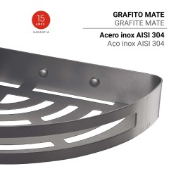 GEDY 24798100000 NERVA Esponjera Gun Metal