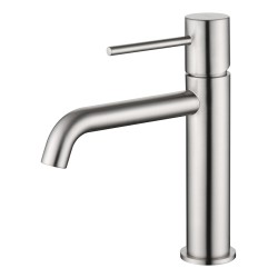 IMEX BDM039-1NQ MONZA Grifo Monomando de Lavabo Color Níquel Cepillado