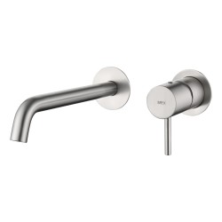 IMEX GLM039/NQ MONZA Grifo Monomando Lavabo Empotrado Color Níquel Cepillado